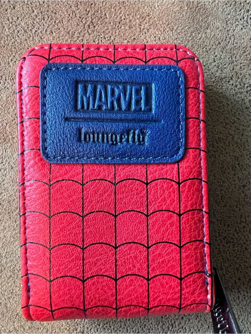 Loungefly SpiderMan Web Red and Blue Zip Card Holder